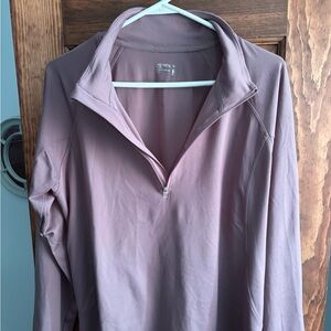 Jockey Women's Dusty Purple Half-Zip Sweatshirt
